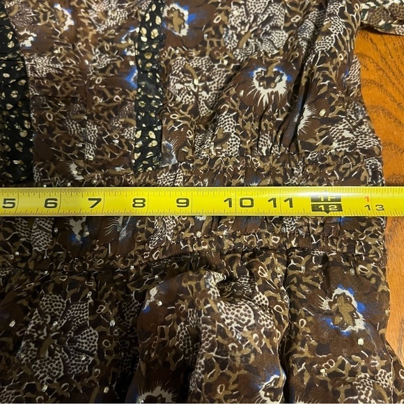 Ulla Johnson Tiered Silk Blend Brisa Mini Dress Noir Patchwork Sz 2 Party Dress - Picture 15 of 16